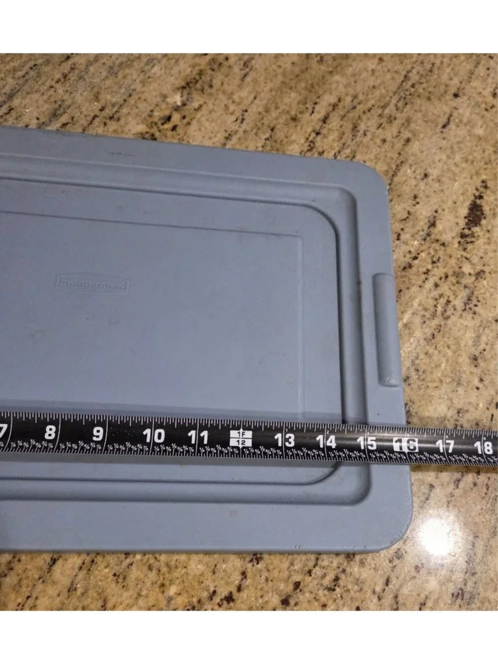 Vintage Rubbermaid STORAGE BOX LID ONLY 0136 (Match 0135) BLUE Lid 16 x 11.